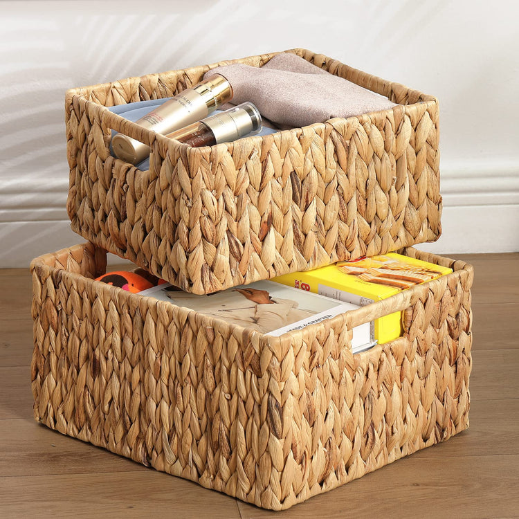 Water Hyacinth Storage Baskets (2 Count)