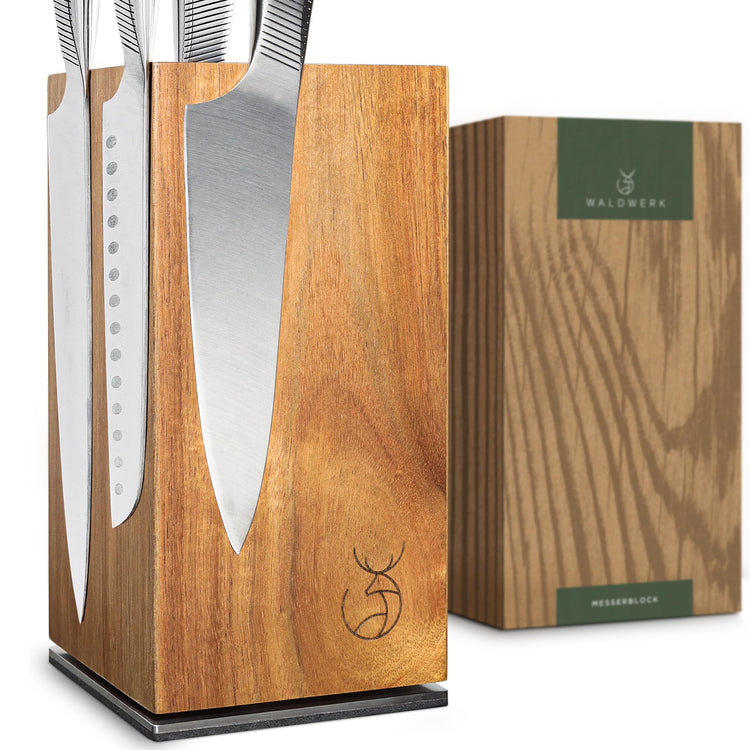 Magnetic Knife Holder Made of Acacia Wood