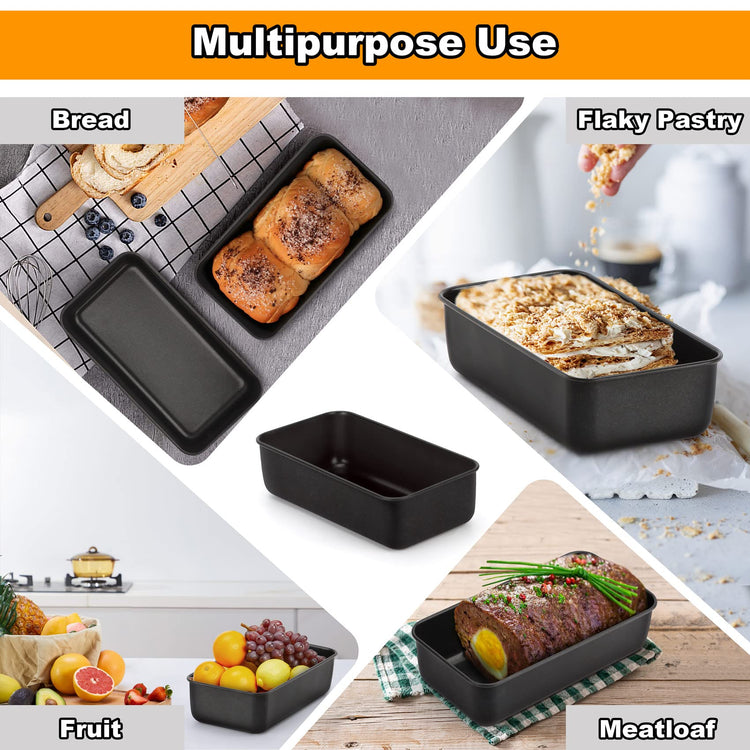 8 Pack Nonstick Loaf Pans for Bread Baking (7.5 Count)