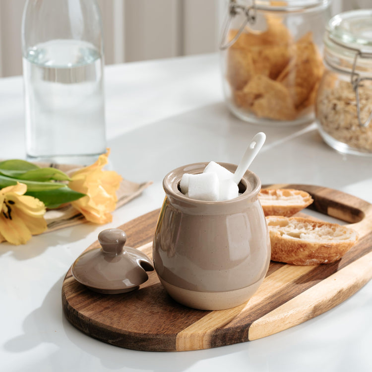 10oz Sugar Bowl with Lid and Spoon