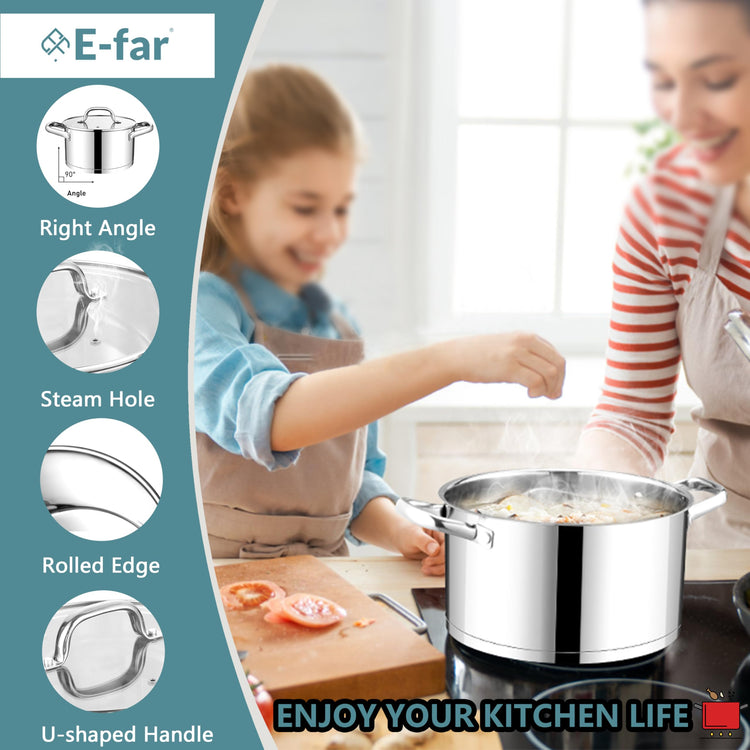 6 Quart Stock Pot with Lid