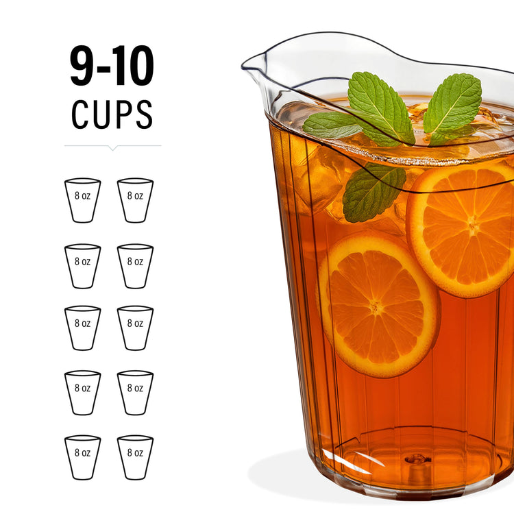 6 Pack 75 oz Plastic Pitchers (6 Count)