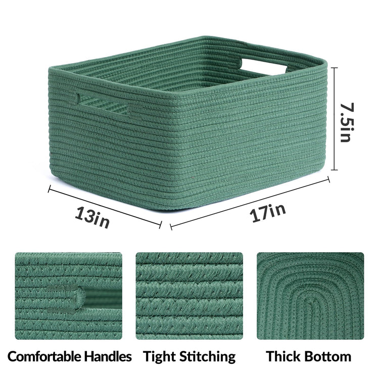 Large Storage Baskets for Shelves (2 Count)