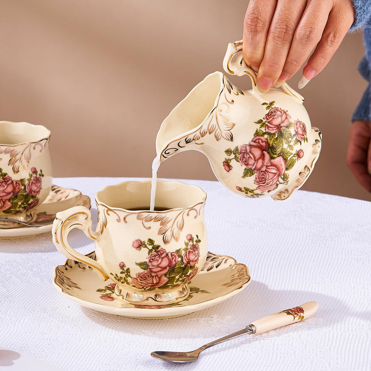 Ceramic Sugar and Creamer Set