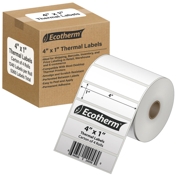 4" x 1" Thermal Labels (5360 Count)