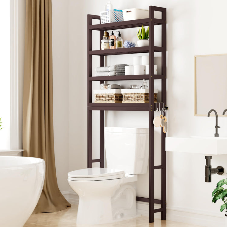 Bamboo Over The Toilet Storage Cabinet (4 Count)