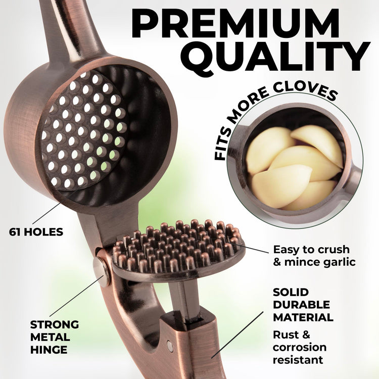 Large Premium Garlic Press Set