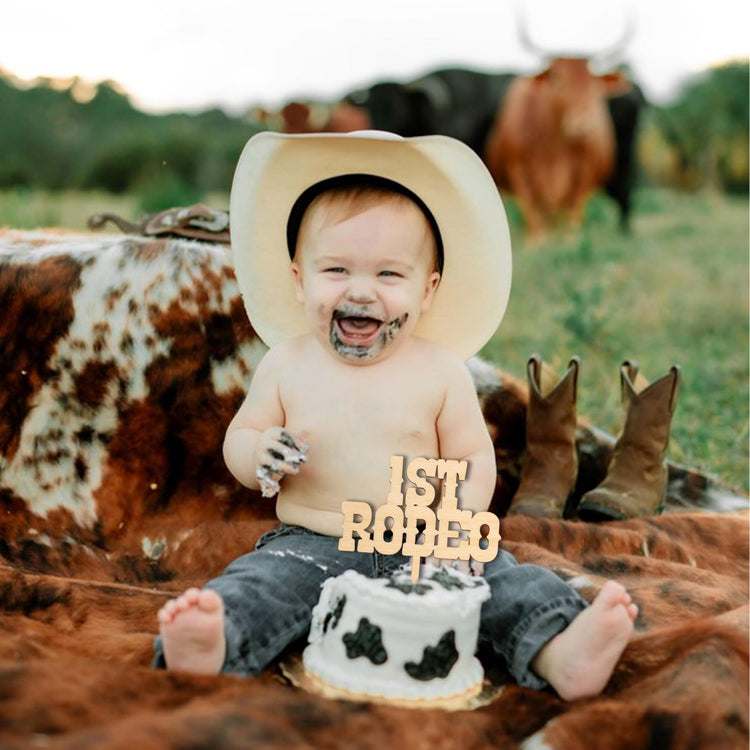 My First Rodeo Cake Topper