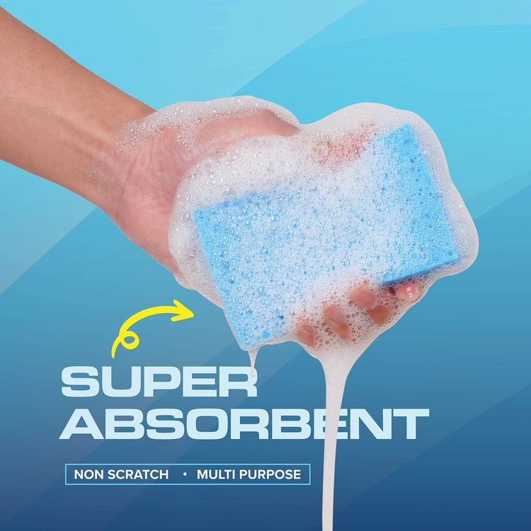 48 Pack Kitchen Sponges Dish Sponge for Washing Dishes (48 Count)