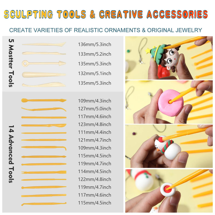 60 Colors Oven Bake Clay Kit