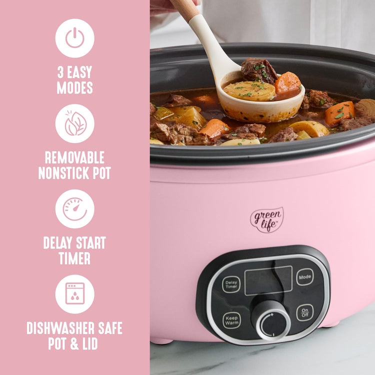 6QT Ceramic Nonstick Slow Cooker