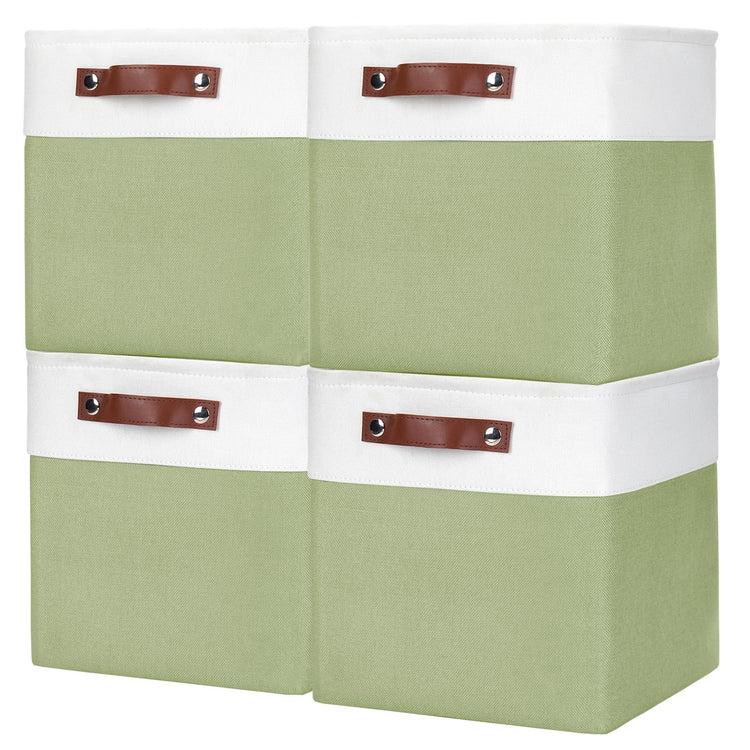 Collapsible Fabric Storage Cubes 11x11 Cube Storage Bins (4 Count)