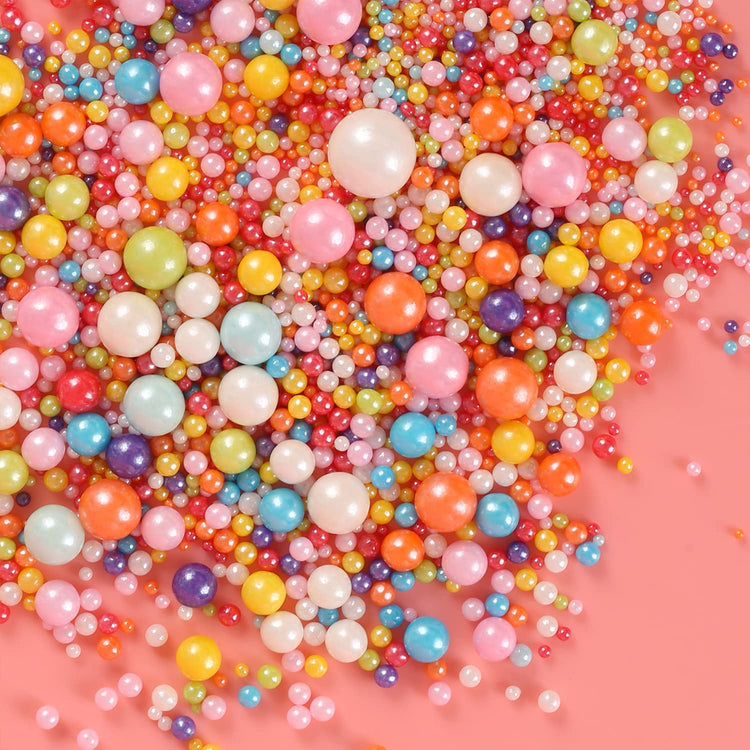 Mixed Pearl Sugar Sprinkles (4.58 Ounce)