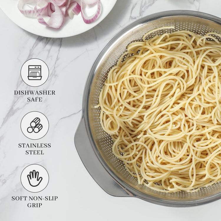 18 8 Stainless Steel Microwell Colander