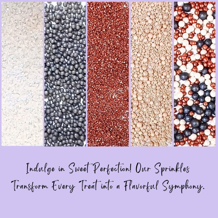 Sprinkles Confect Sprinkles for Cakes & Cupcakes Decoration Assorted pack of 5 Starry Night Mix Black (5 Ounce)