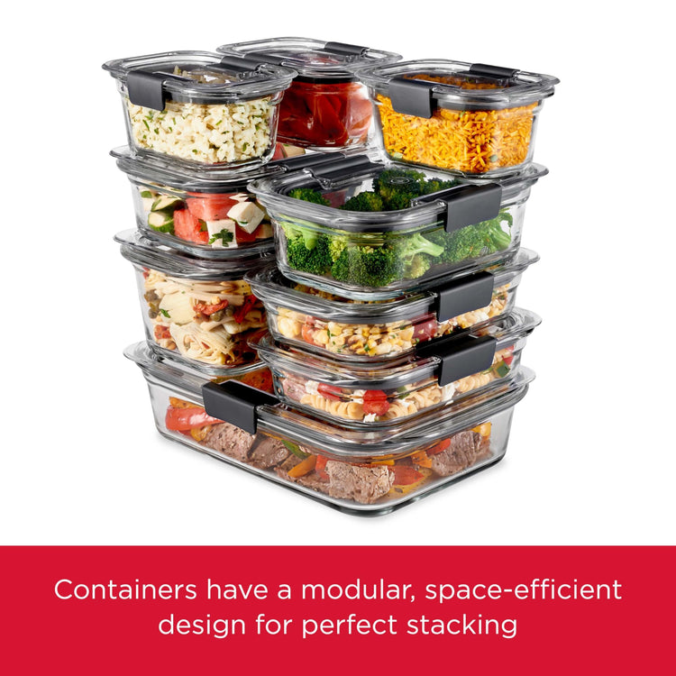 Brilliance Glass Food Storage Containers (2 Count)