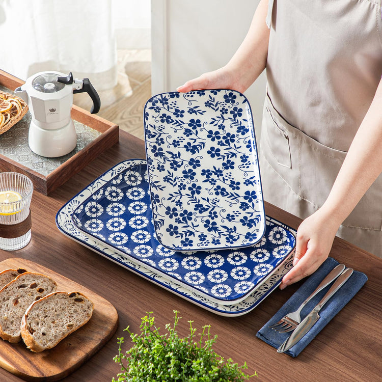 SELENE Ceramic Serving Platters Set of 3 (3 Count)