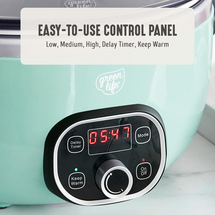 6QT Ceramic Nonstick Slow Cooker