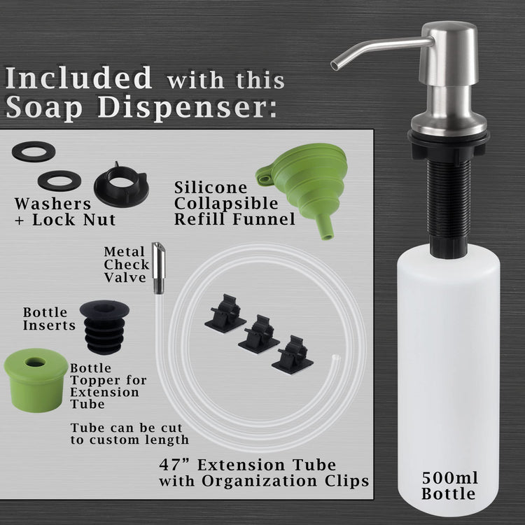 Styever Soap Dispenser for Kitchen Sink with Pump