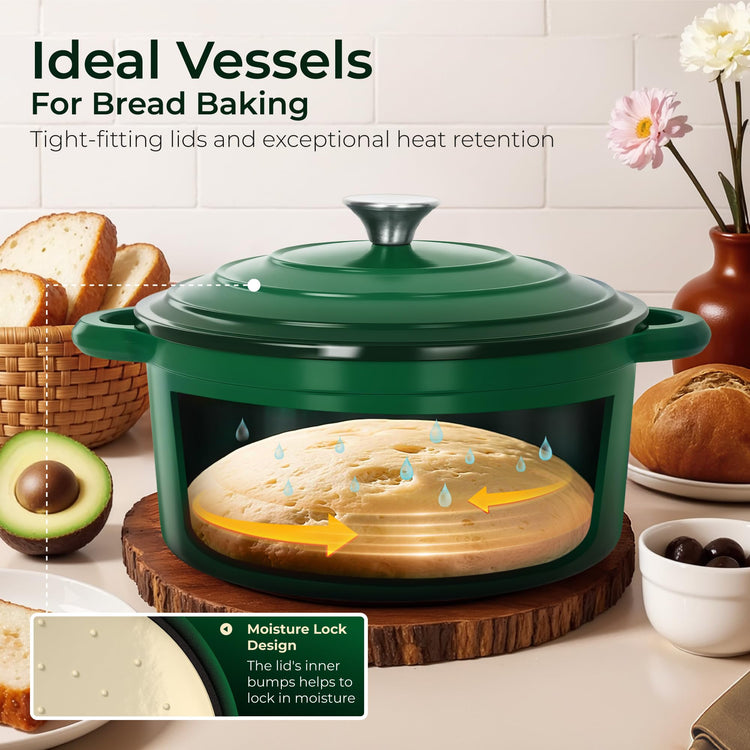 7Pcs Enameled Cast Iron Cookware Sets