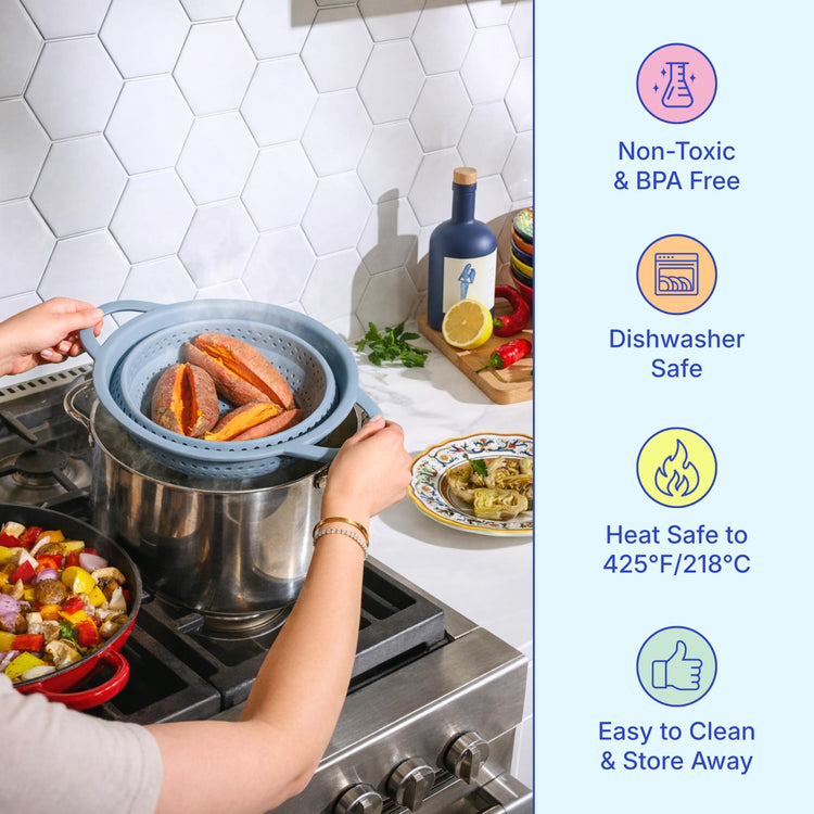 Collapsible Colander for Kitchen
