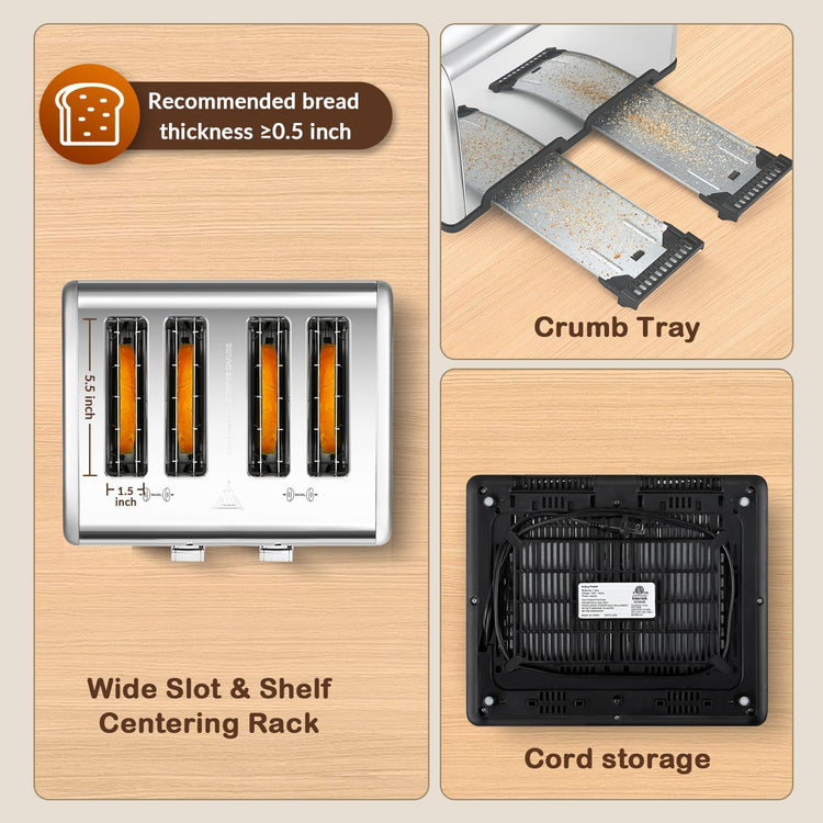 4 Slice Toaster with Touch Screen Control