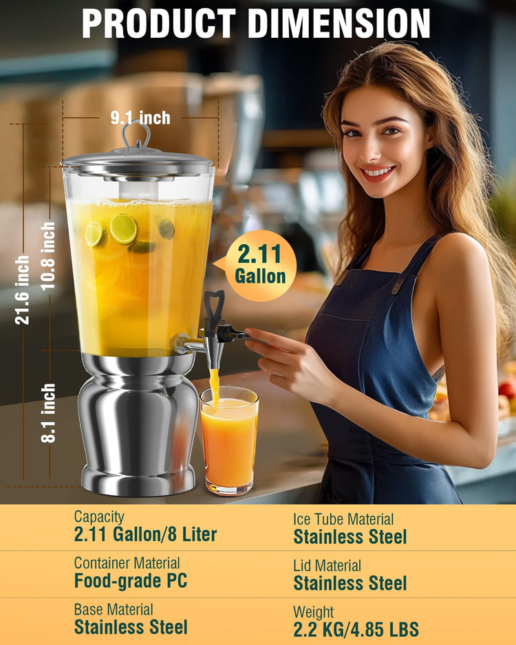 Beverage Dispenser With Stand