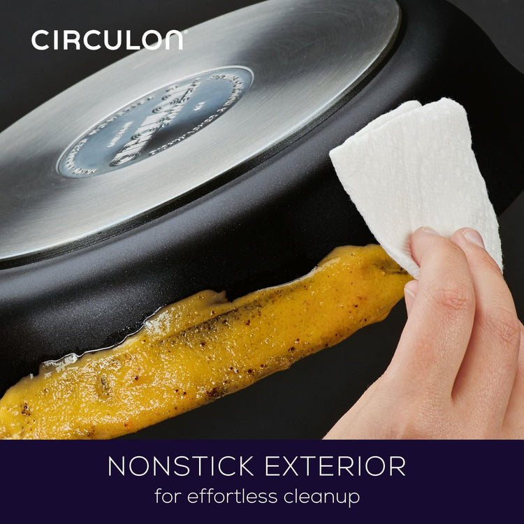 Symmetry Hard Anodized Nonstick Induction Frying Pan Twin Pack