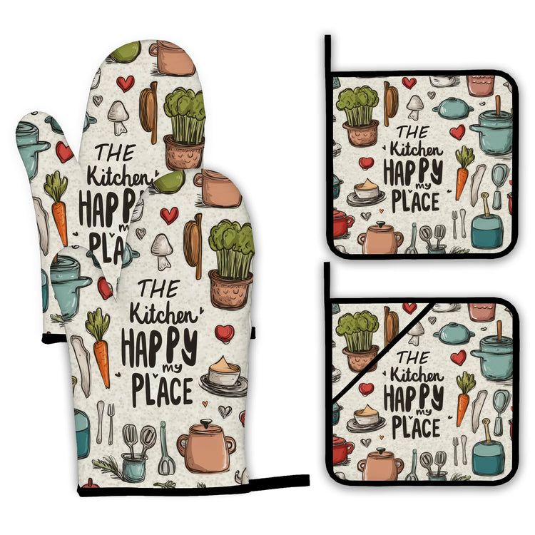 Oven Mitts and Pot Holders (4 Count)