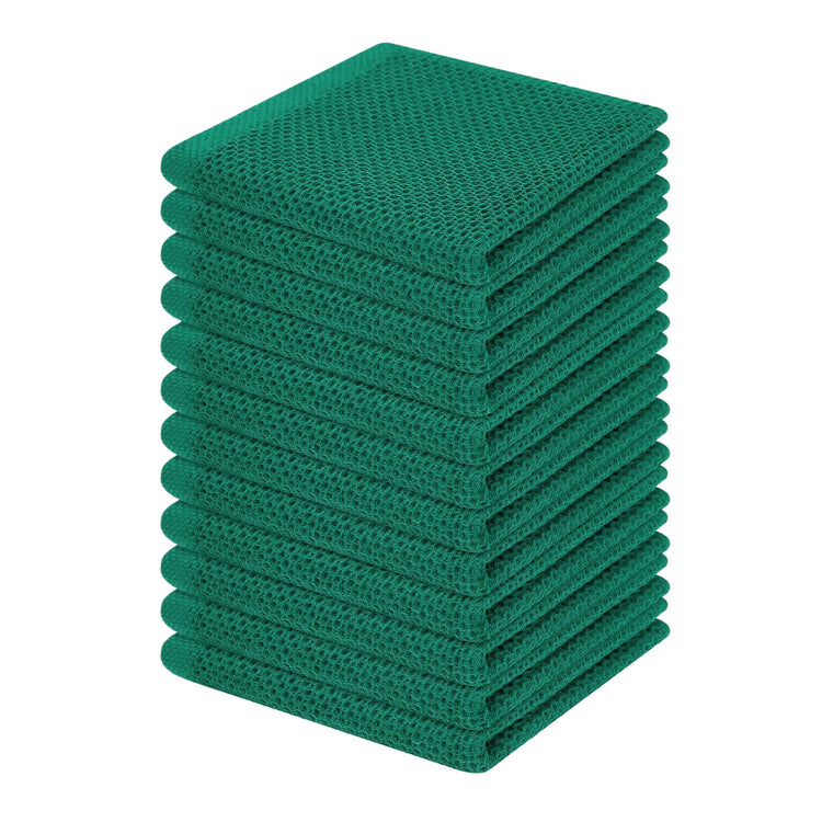 100% Cotton Waffle Weave Kitchen Dish Cloths 12 (12 Count)