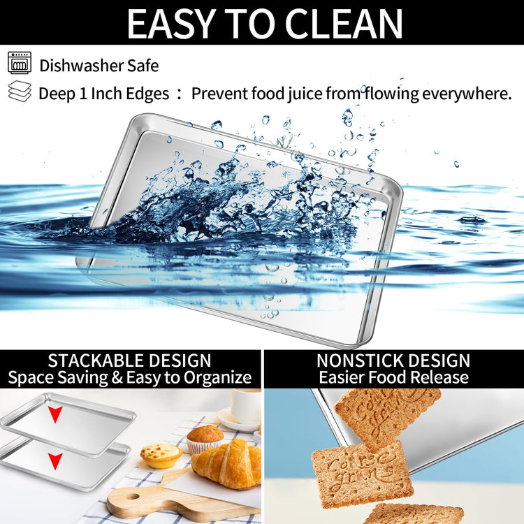 Baking Sheet with Wire Rack Set of 6