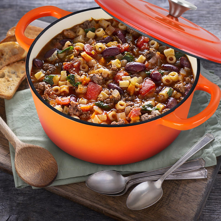 3 Qt Enameled Cast Iron Dutch Oven with Lid
