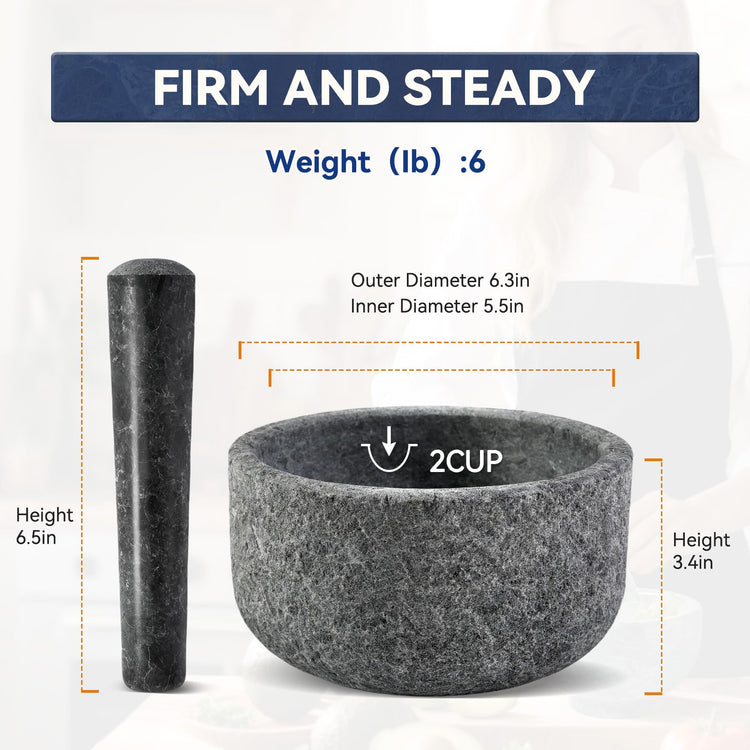 Granite Mortar and Pestle Set