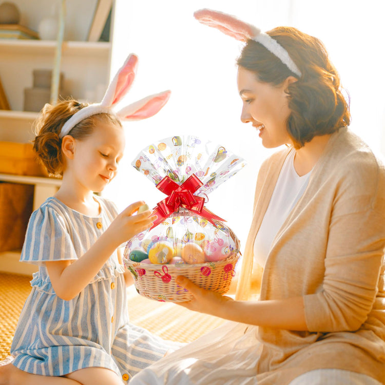 100ft Easter Cellophane Wrap Roll with Egg (145.83 Sq Ft)