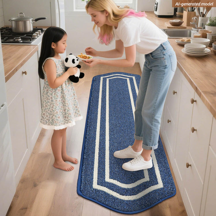 Long Kitchen Floor Mats and Rugs Non Slip Washable