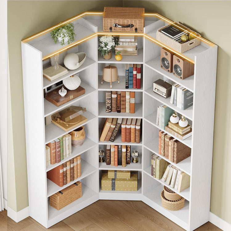 Corner Bookshelf (7 Count)