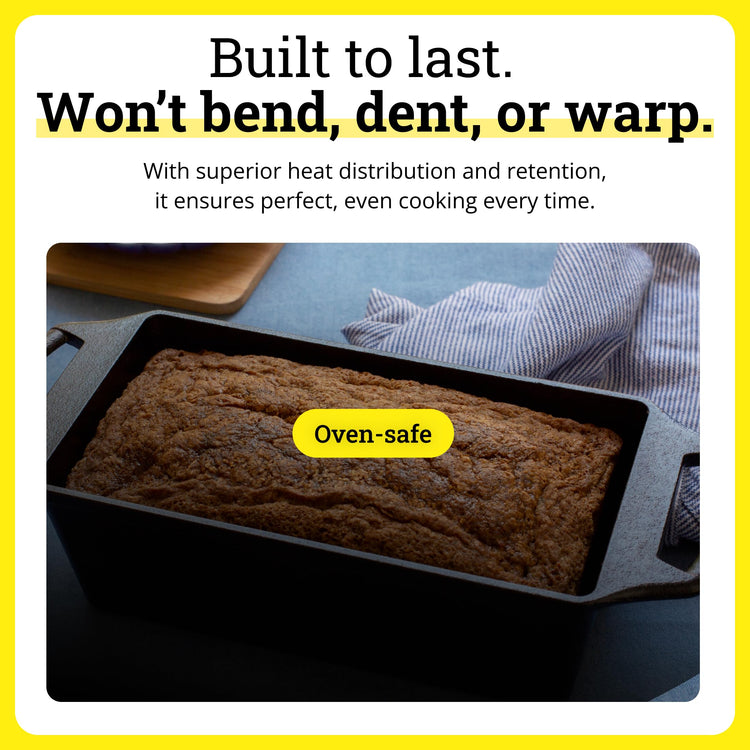 Pre Seasoned Cast Iron Loaf Pan