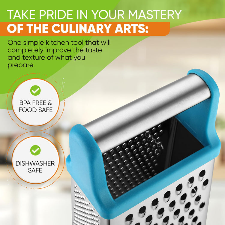 Stainless Steel XL Cheese Grater for Kitchen