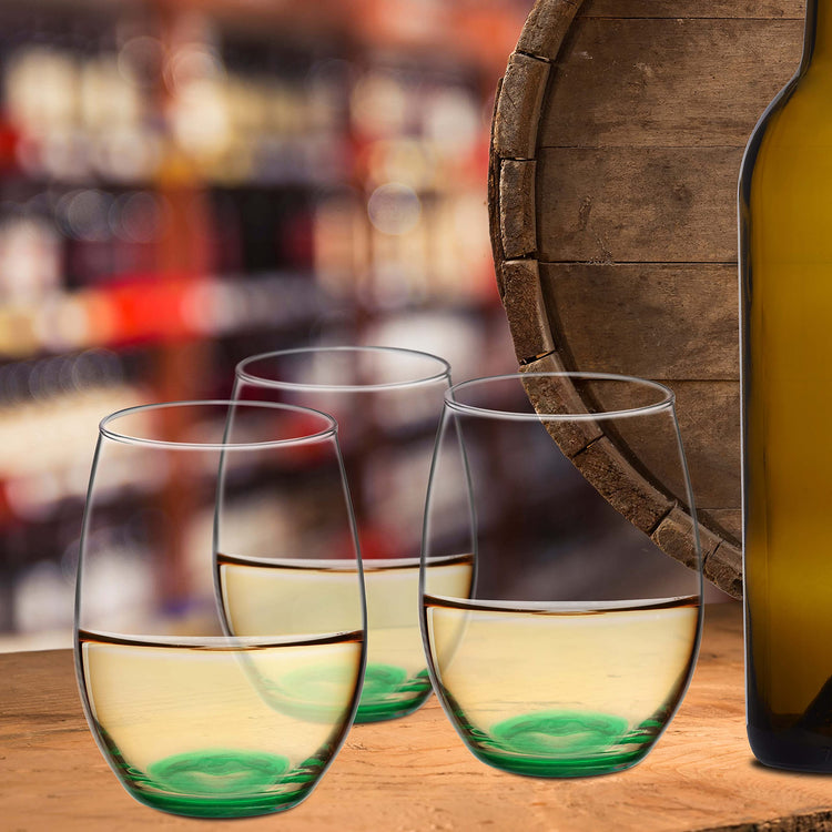 10 ARC Stemless Wine Glasses Set (10 Count)