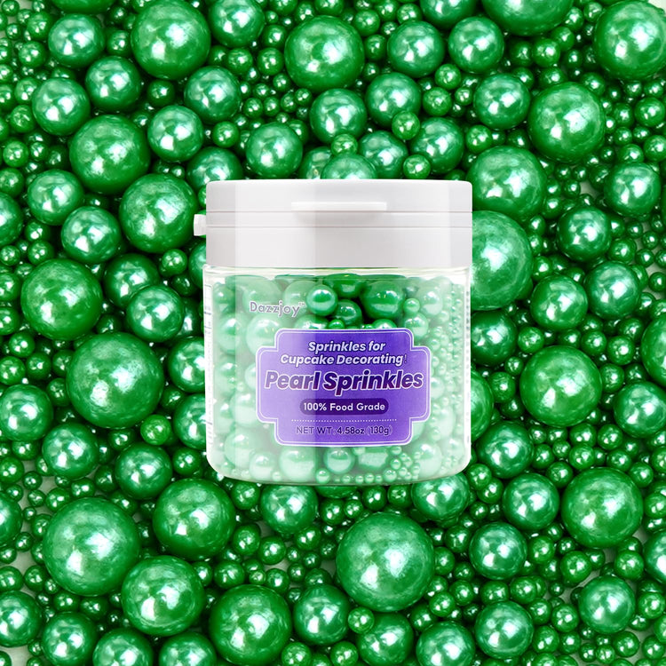 Deep Green Pearl Sugar Candy Sprinkles (4.5 Ounce)
