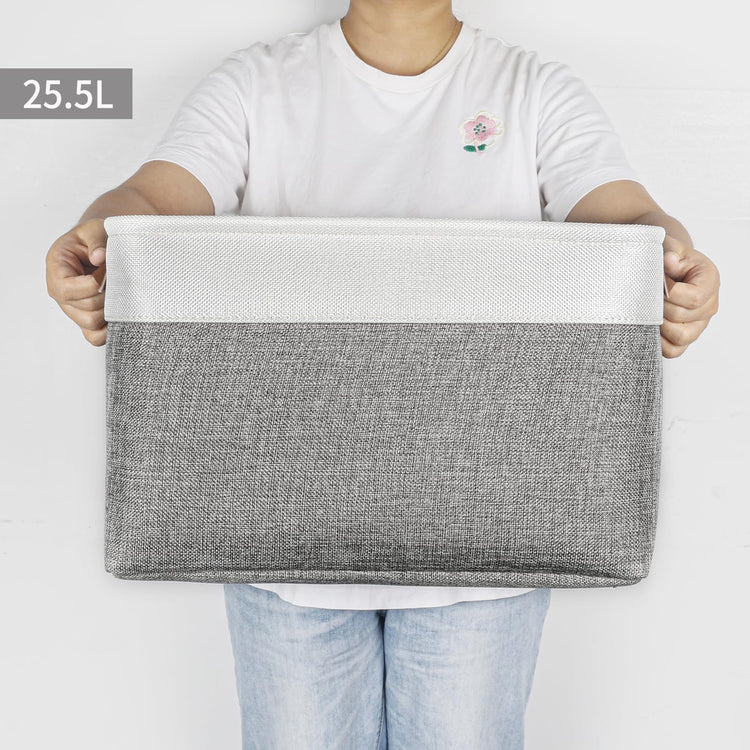 Storage Bins Large Fabric Storage Baskets for Shelves 3 Pack (3 Count)