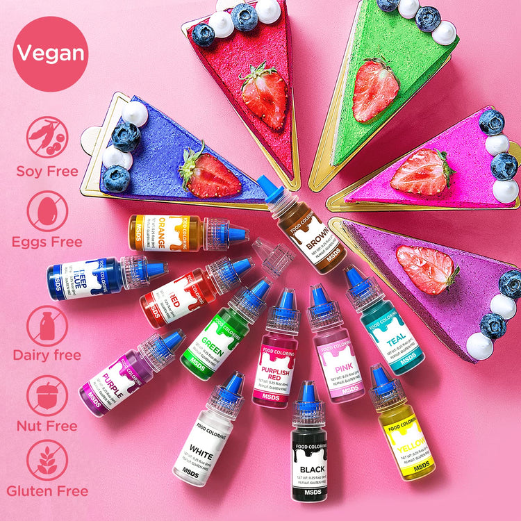 12 Color Food Coloring Set (3 Fl Oz)