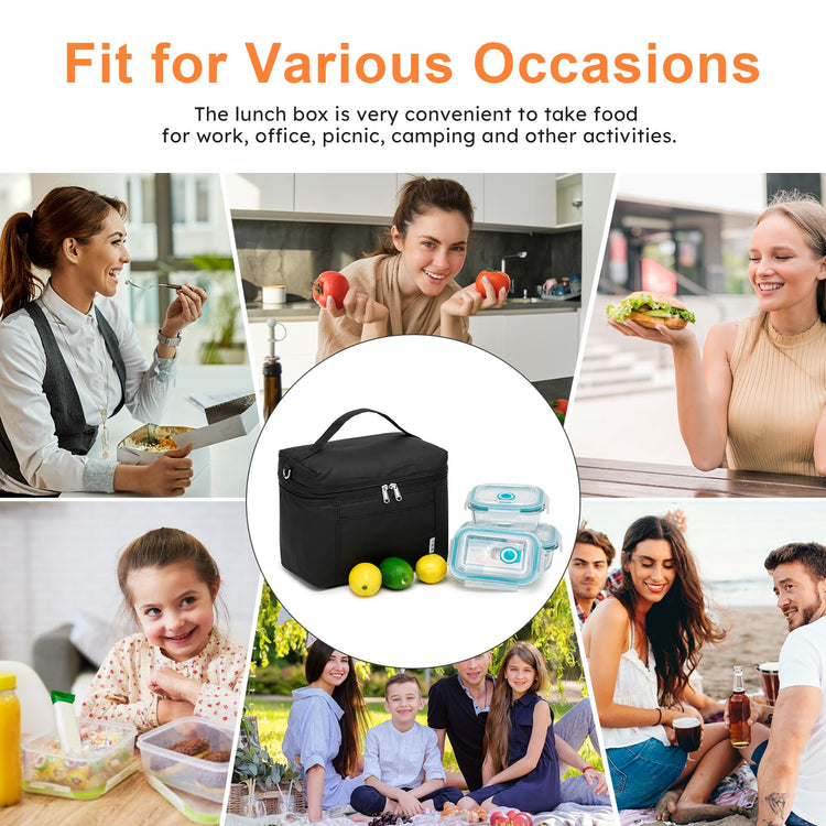 NOL Small Insulated Lunch Bag for Women