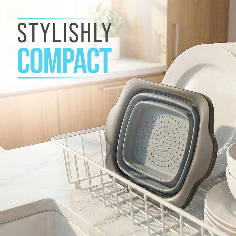 Gray Collapsible Silicone Over