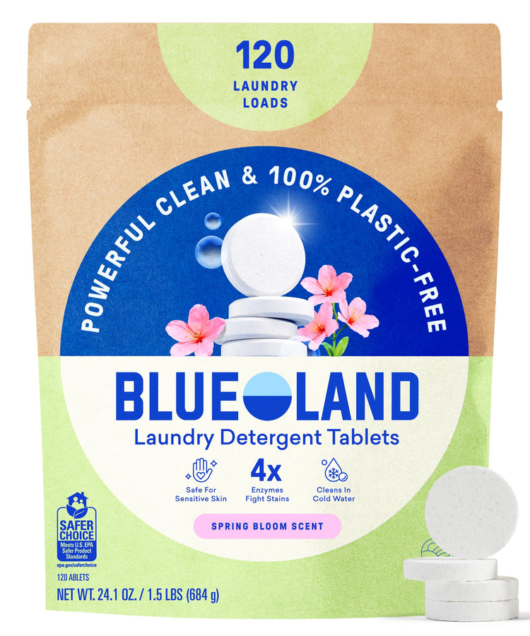 100% Plastic Free Laundry Detergent Tablets (120 Count)
