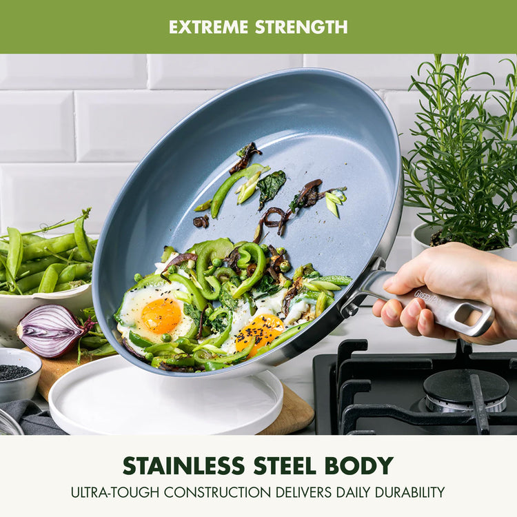 Treviso Stainless Steel Healthy Ceramic Nonstick