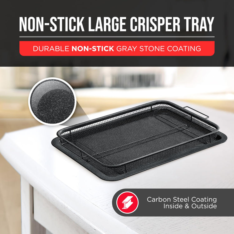 Crisper Tray Gray marble Coating (2 Count)