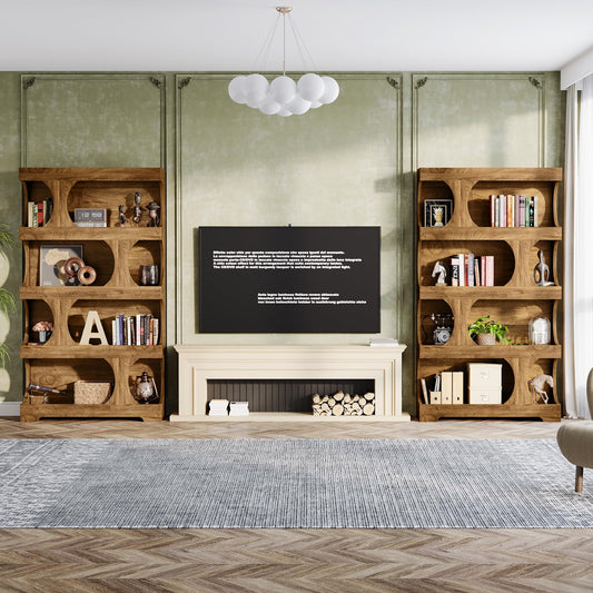 71" Tall Bookcase Set of 2 (2 Count)