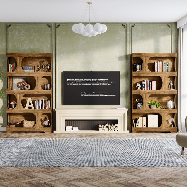 71" Tall Bookcase Set of 2 (2 Count)
