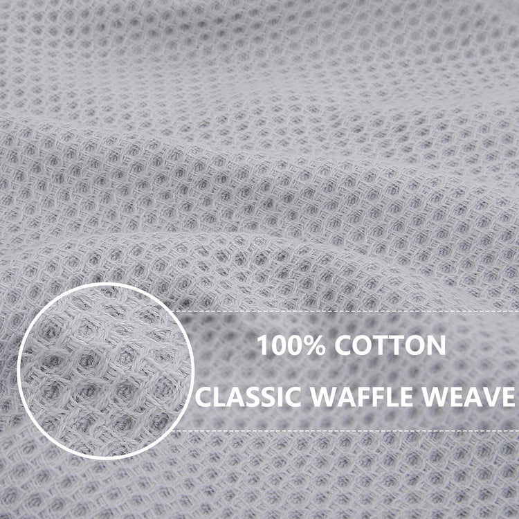 100% Cotton Waffle Weave Kitchen Dish Towels 6 (6 Count)